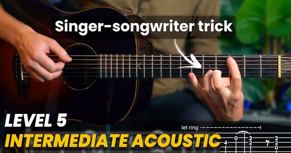 A thumbnail image from one of the modules from Andy Guitar's Intermediate Acoustic Guitar Course