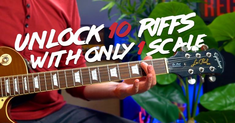 FIRST SCALE to learn on Electric Guitar - PLUS 10 RIFFS! | Andy Guitar